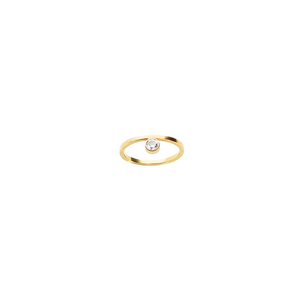 Adamas Ring - 18 karat Guld & Hvid Diamant