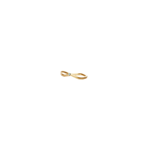 Adamas organic ring petit - 18 karat Guld med diamanter