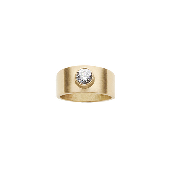 Adamas Leia Ring - 18 Karat Guld med Hvid Diamant